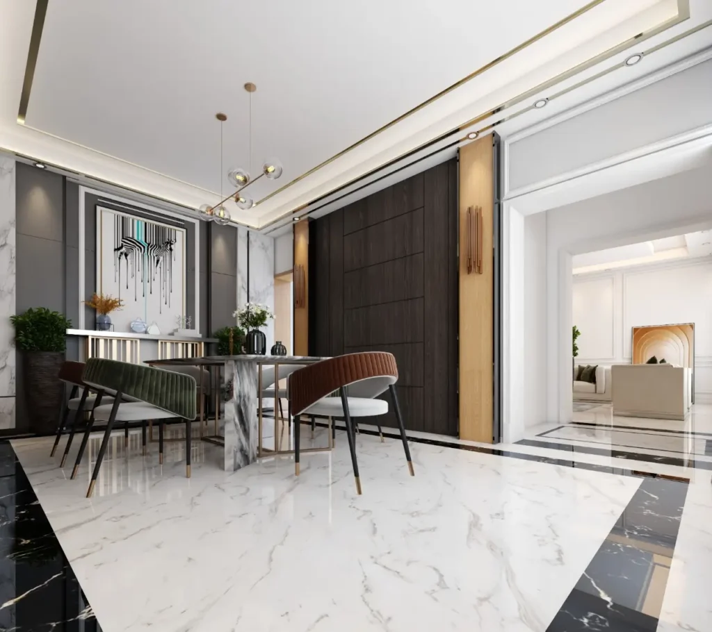 دمج جبس وخشب مودرن الأحساء