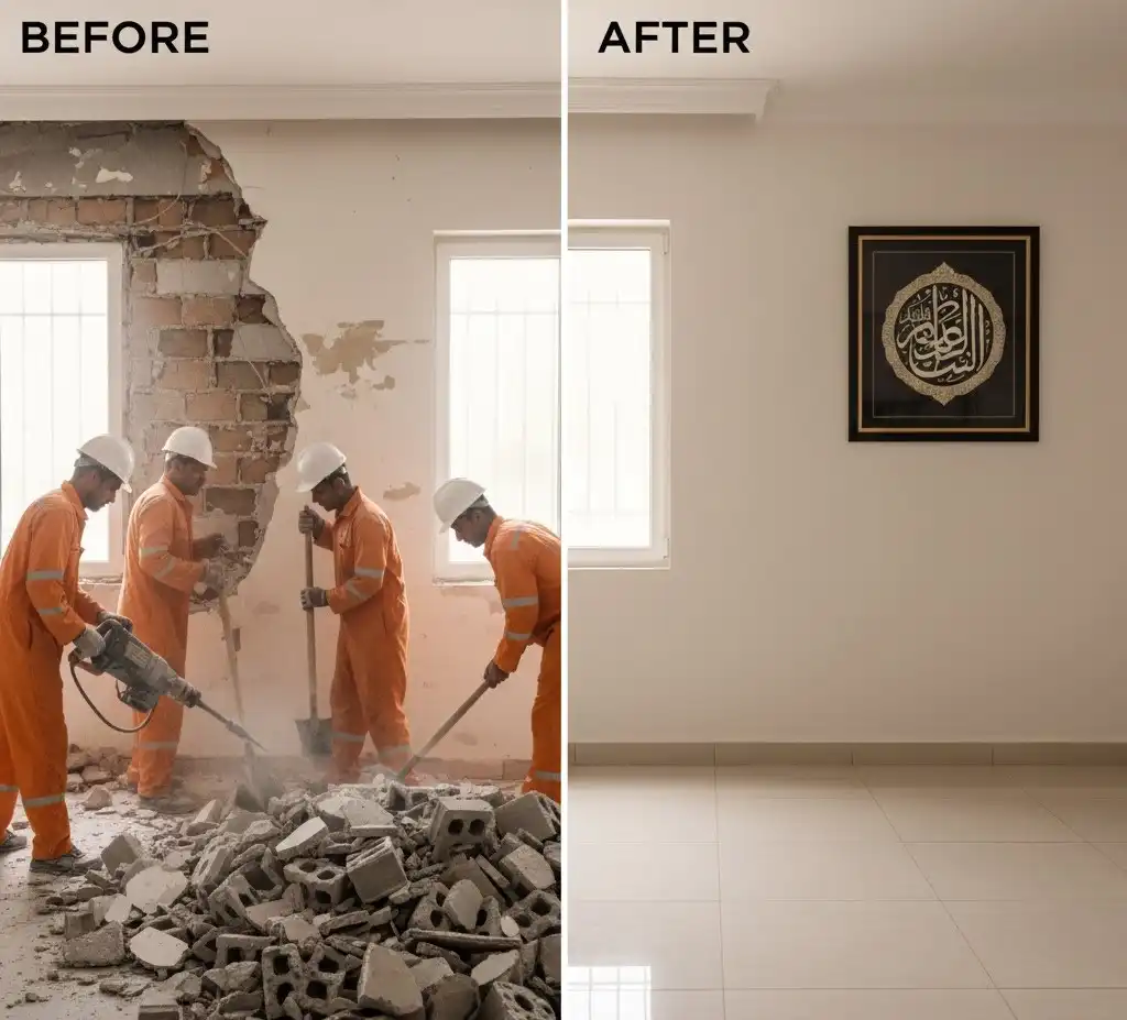 معاينة ترميم مبنى تجاري الخبر