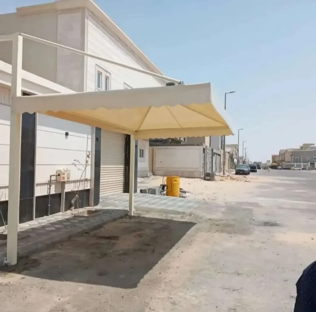 مظلات قماش للمواقف الجبيل