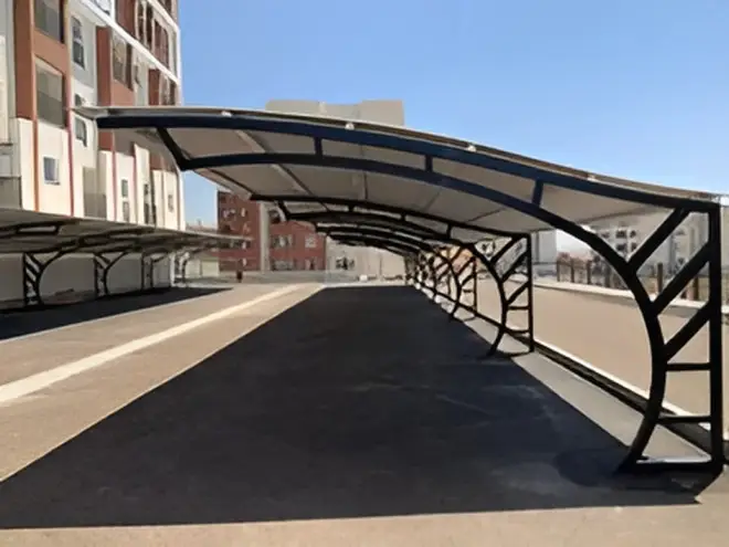 مظلات حديد للمواقف الخبر